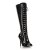 Pleaser VANITY-2020 Knee-High Boots Patent Black EU-37 / US-7