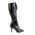 Pleaser VANITY-2020 Knee-High Boots Patent Black EU-37 / US-7