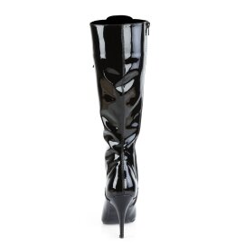 Pleaser VANITY-2020 Knee-High Boots Patent Black EU-38 / US-8