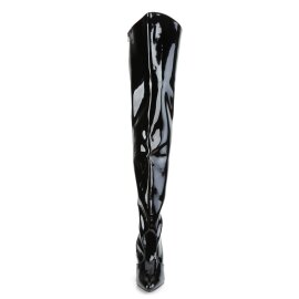 Pleaser VANITY-3010 Overknee Boots Patent Black EU-37 / US-7