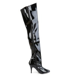 Pleaser VANITY-3010 Overknee Boots Patent Black EU-37 / US-7