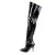 Pleaser VANITY-3010 Overknee Boots Patent Black EU-37 / US-7