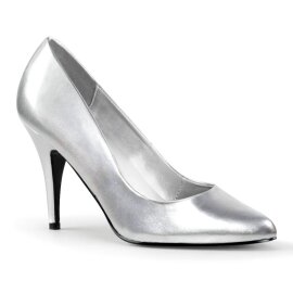 Pleaser VANITY-420 Pumps Faux Leather Silver EU-35 / US-5