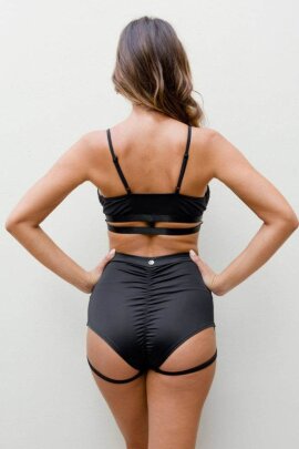 Lunalae Shorts Lure You High Waist Black S