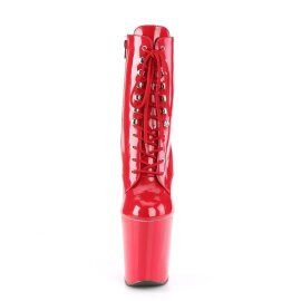 Pleaser XTREME-1020 Plateau Ankle Boots Patent Red EU-35...