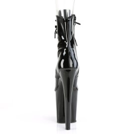 Pleaser XTREME-1021 Plateau Ankle Boots Patent Black EU-35 / US-5