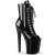 Pleaser XTREME-1021 Plateau Ankle Boots Patent Black EU-35 / US-5