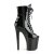 Pleaser XTREME-1021 Plateau Ankle Boots Patent Black EU-35 / US-5