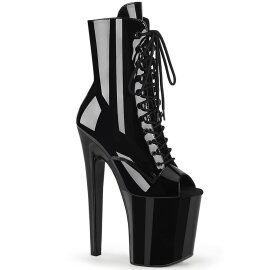Pleaser XTREME-1021 Plateau Ankle Boots Patent Black...