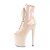 Pleaser XTREME-1021 Plateau Ankle Boots Patent Nude EU-43 / US-13