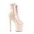 Pleaser XTREME-1021 Plateau Ankle Boots Patent Nude EU-43 / US-13