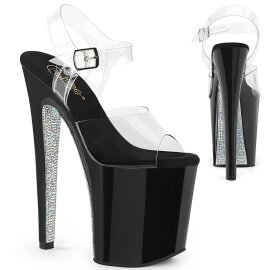 Pleaser XTREME-808CRS Plateau Sandalettes Transparent...