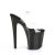 Pleaser XTREME-808CRS Plateau Sandalettes Transparent Black EU-35 / US-5