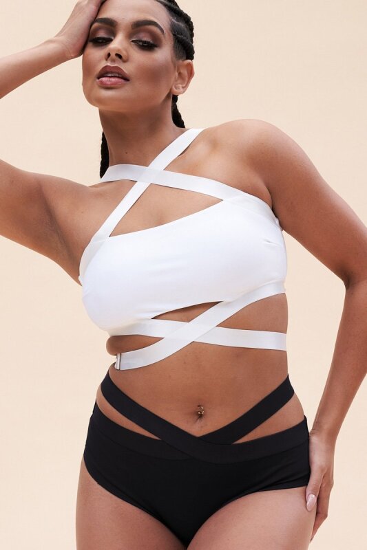 Lunalae Top Renee Crop Bra White
