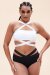 Lunalae Top Renee Crop Bra White S