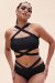 Lunalae Top Renee Crop Bra Black