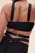 Lunalae Top Renee Crop Bra Black M