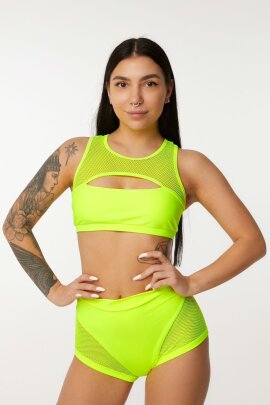 Polerina Top Neon Yellow  XL