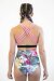 Pole Addict High Waist Shorts Tropical Flower L