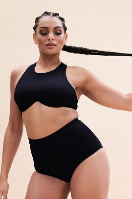 Lunalae Top Zoey Crop Bra Black L