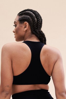 Lunalae Top Zoey Crop Bra Black L