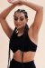 Lunalae Top Zoey Crop Bra Black L