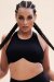 Lunalae Top Zoey Crop Bra Black L