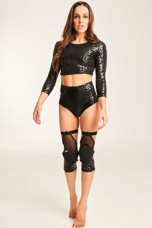 Paradise Chick Knee Pads Sticky Polecious Black M