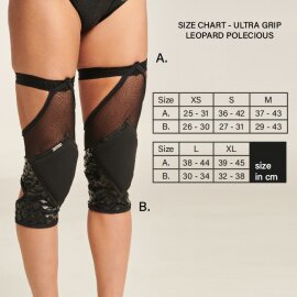 Paradise Chick Knee Pads Sticky Polecious Black M
