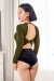 i-Style Top Butterfly Green M