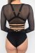 Lunalae Langarmtop Sasha Mesh Black S