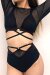 Lunalae Langarmtop Sasha Mesh Black S