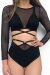 Lunalae Langarmtop Sasha Mesh Black S