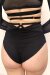 Lunalae Shorts High Waist Claire Mesh Cut Out Black XS