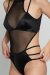 Zasha Polewear Bodysuit Sabrina Black S