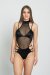 Zasha Polewear Bodysuit Sabrina Black L