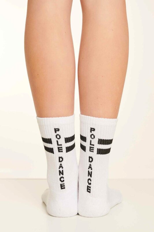 Paradise Chick Supreme Poledance Socks White