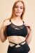 Lunalae Top Sadie Mesh Racer Back Black L