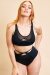 Lunalae Top Sadie Mesh Racer Back Black L