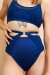 Lunalae Top Sadie Mesh Racer Back Navy M