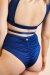Lunalae Shorts High Waist Loretta Mesh Cut Out Navy M