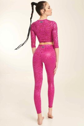 Paradise Chick Top Superhero Sticky Leopard Ruby XS