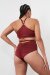 Lunalae Top Sage Burgundy L