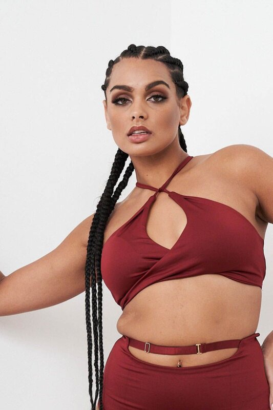 Lunalae Top Sage Burgundy XL
