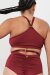 Lunalae Top Sage Burgundy XL