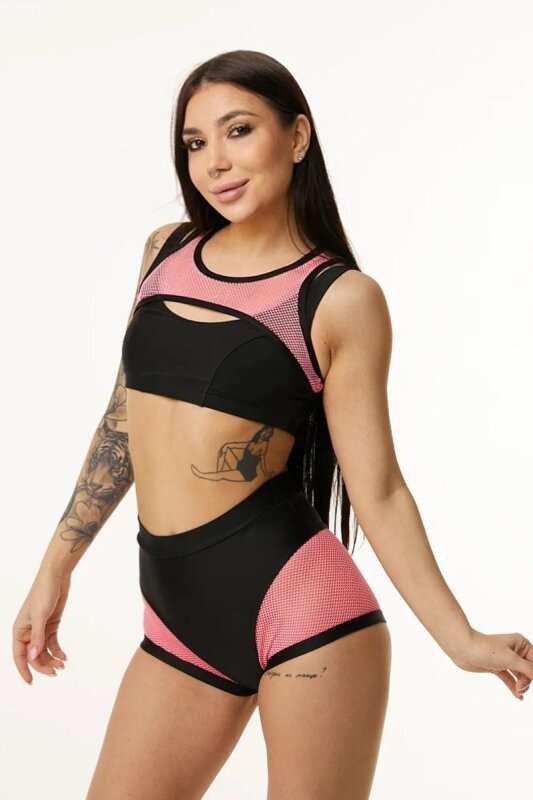 Polerina Shorts Black/Pink XL