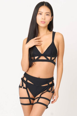 Zasha Polewear Top  Ava Black XL