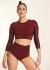 Paradise Chick Top Superhero Ultra Grip Leopard Cherry L