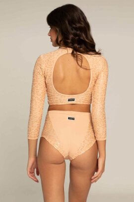 Paradise Chick Top Superhero Ultra Grip Leopard Nude L
