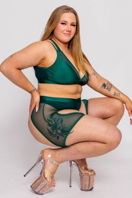AMBR Designs Frame Highs Shorts Emerald